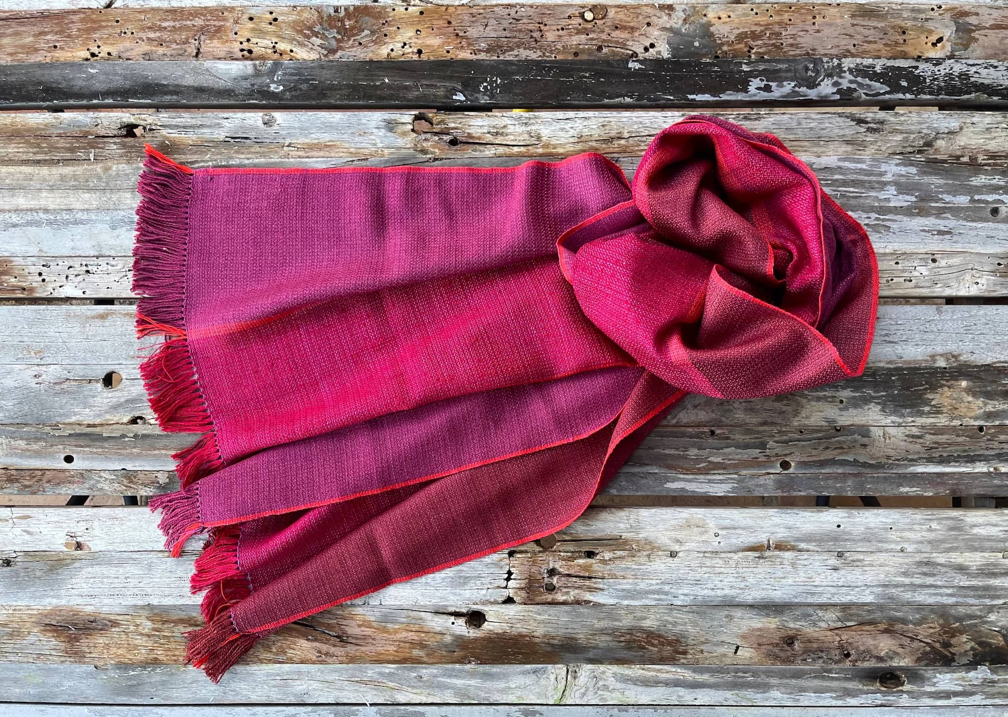 Étole tissée main, 100 % soie image principale