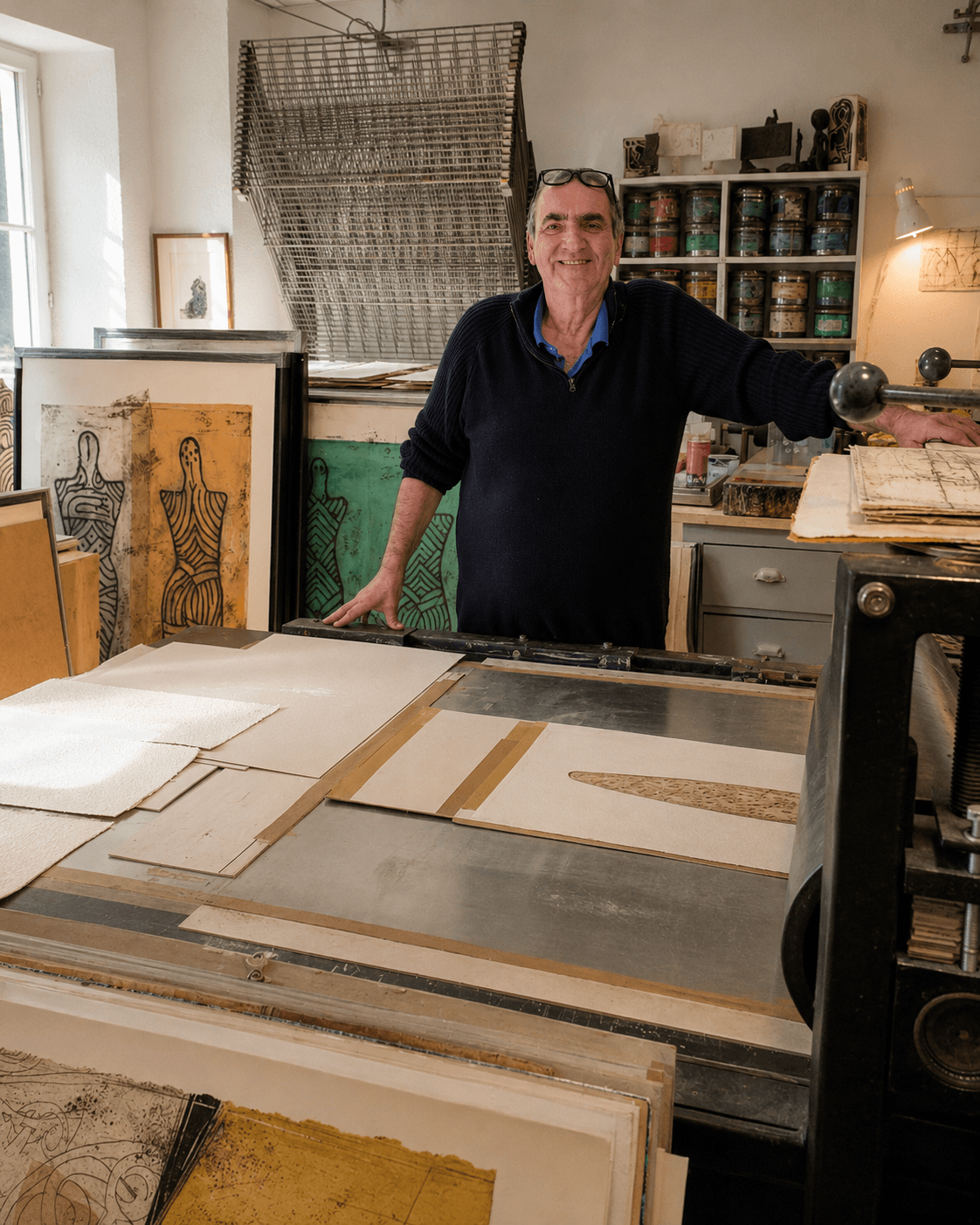 Bernard, graveur lithographe et peintre à Seillans