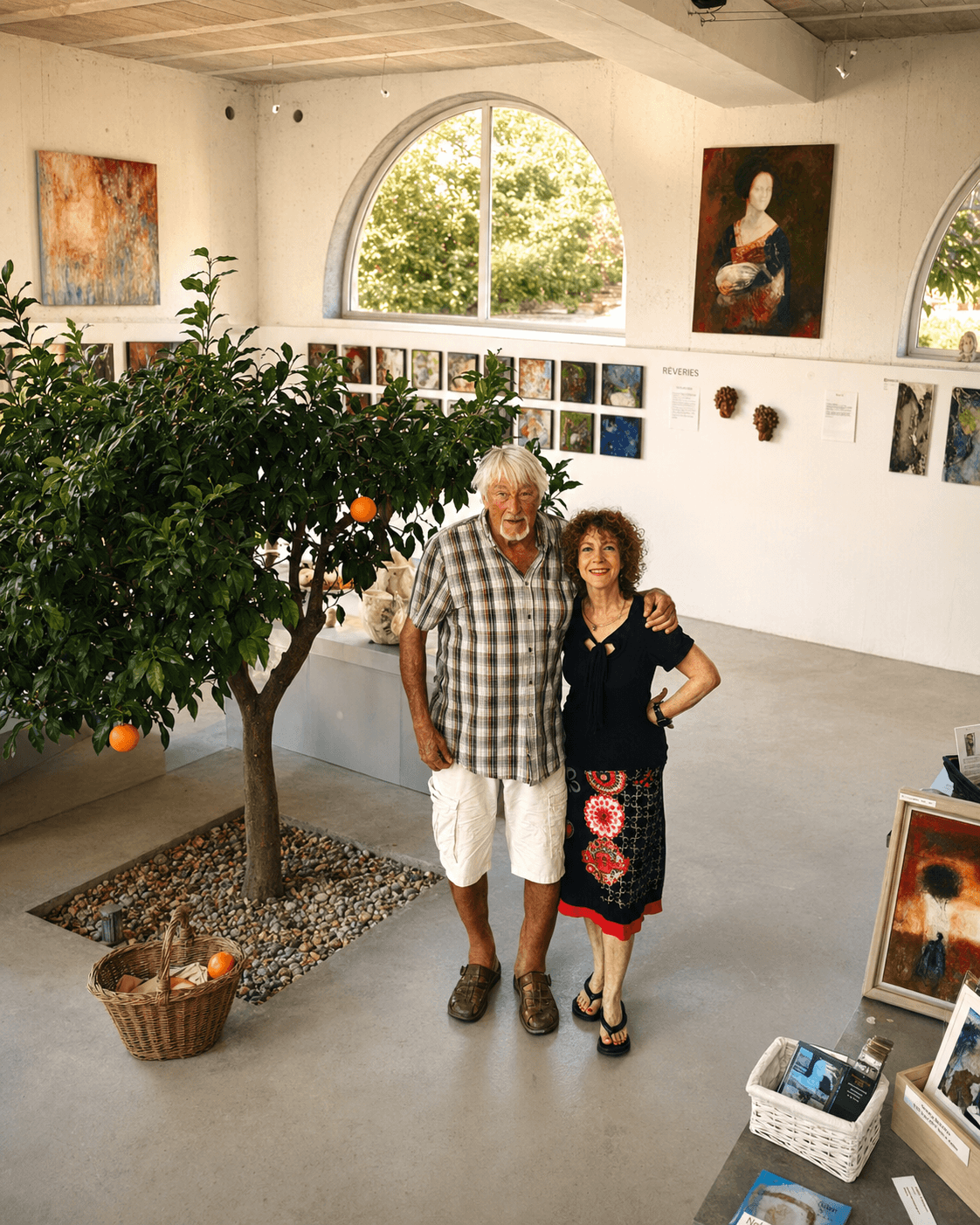 Tessa et Nigel, galeristes et artistes à Seillans