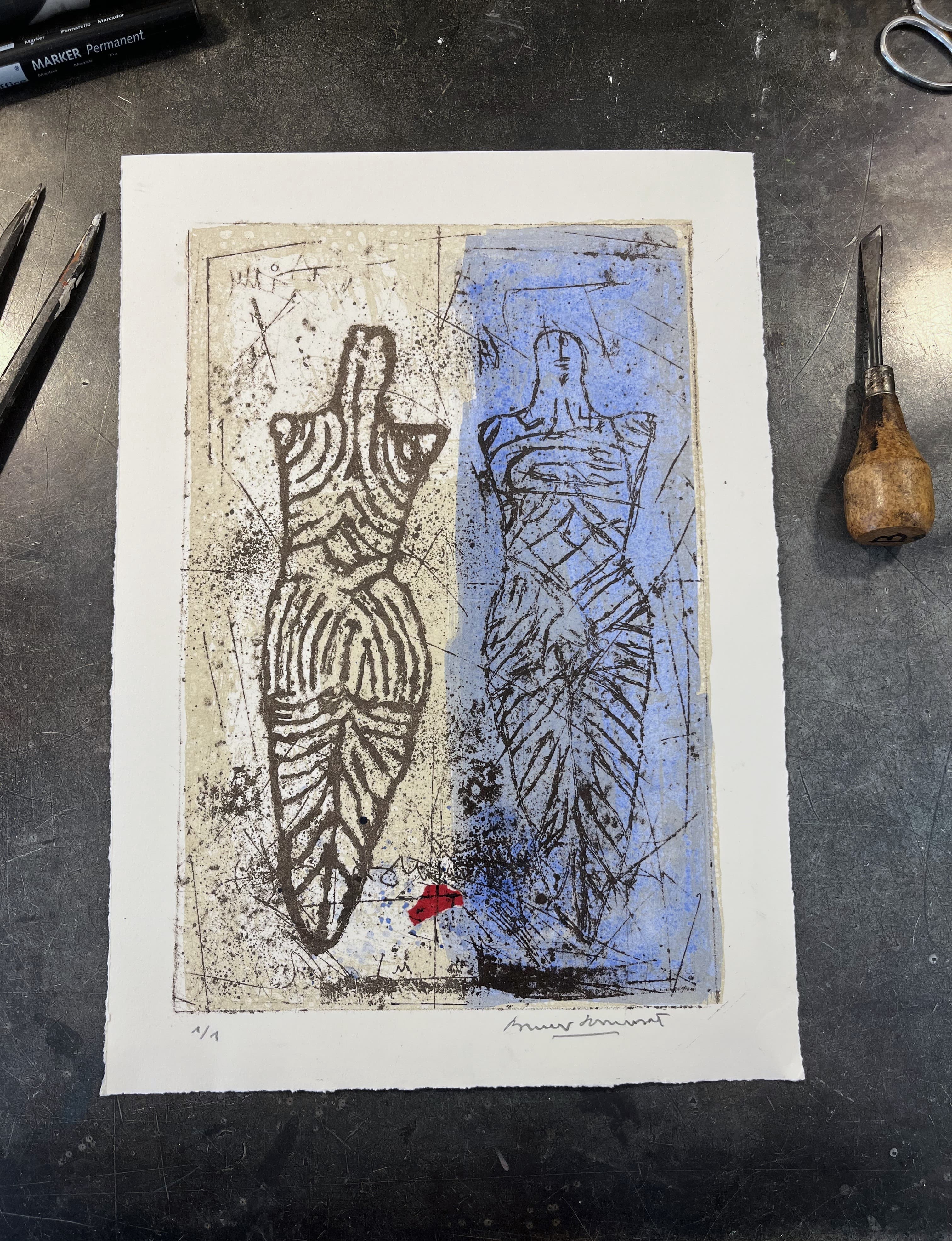 Vénus Bleu, lithographie image 3