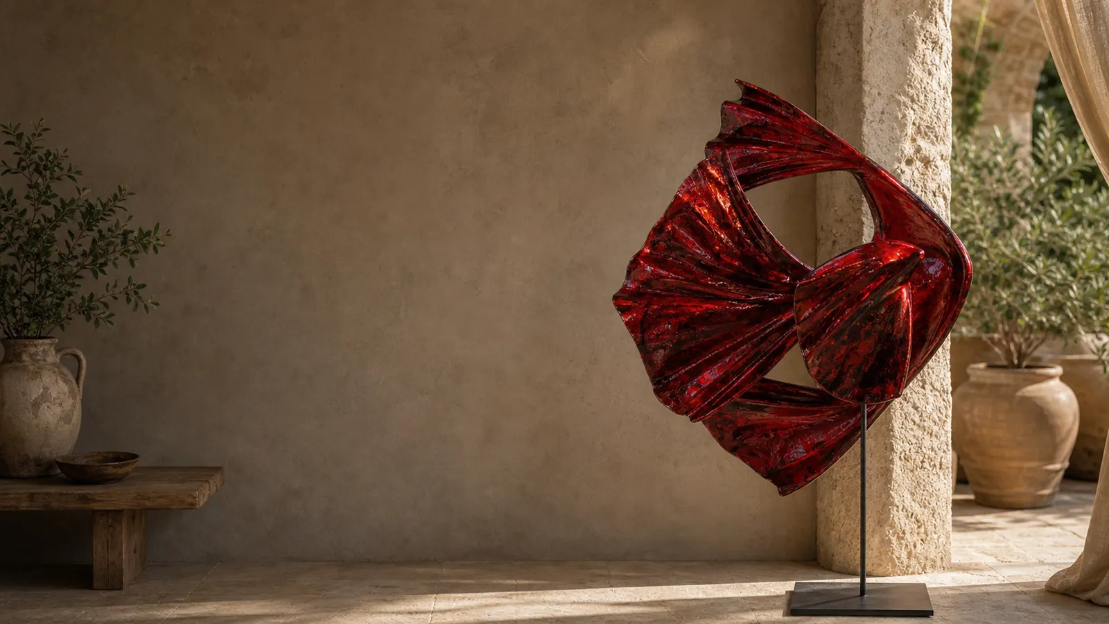 Pièce unique Flamboyant dans un intérieur de collectionneur