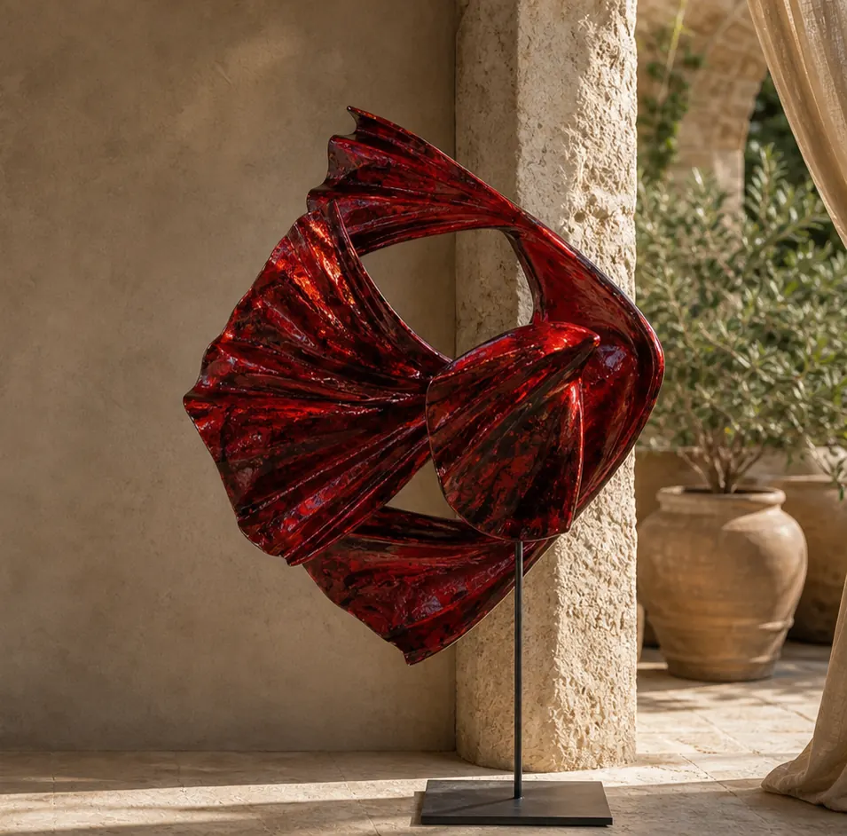 Pièce unique Flamboyant dans un intérieur de collectionneur