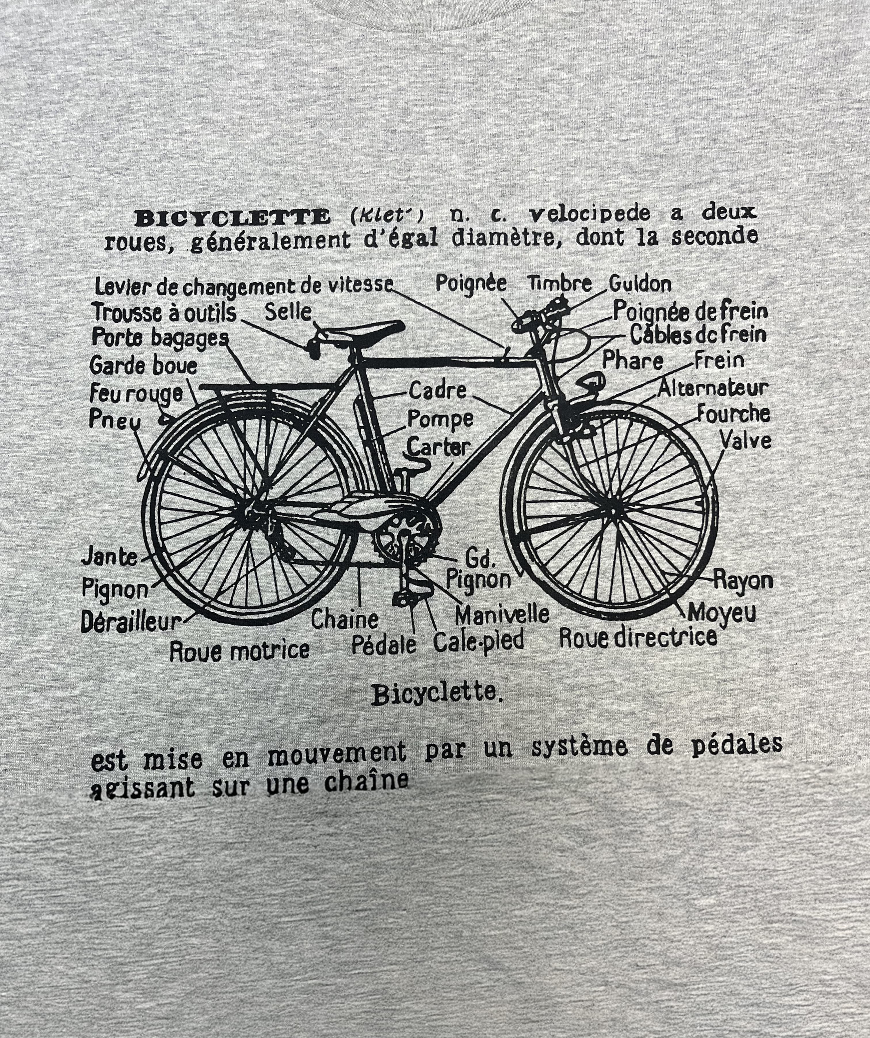 T-shirt sérigraphie artisanale “Bicyclette” image 3
