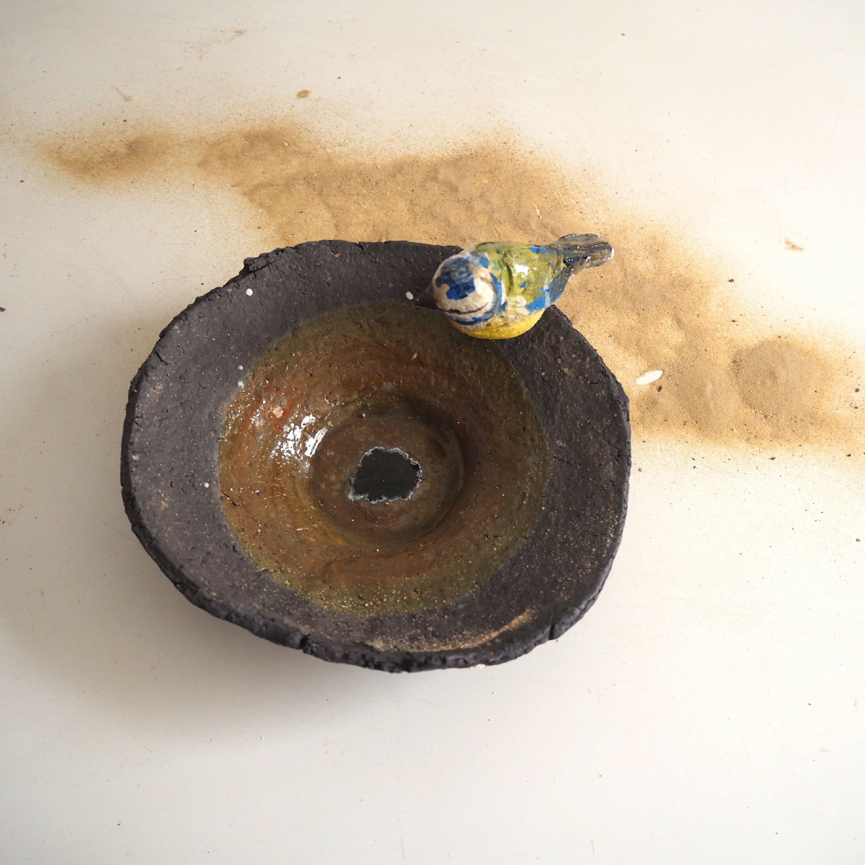 Coupelle à la mésange bleue (Grès) image 3