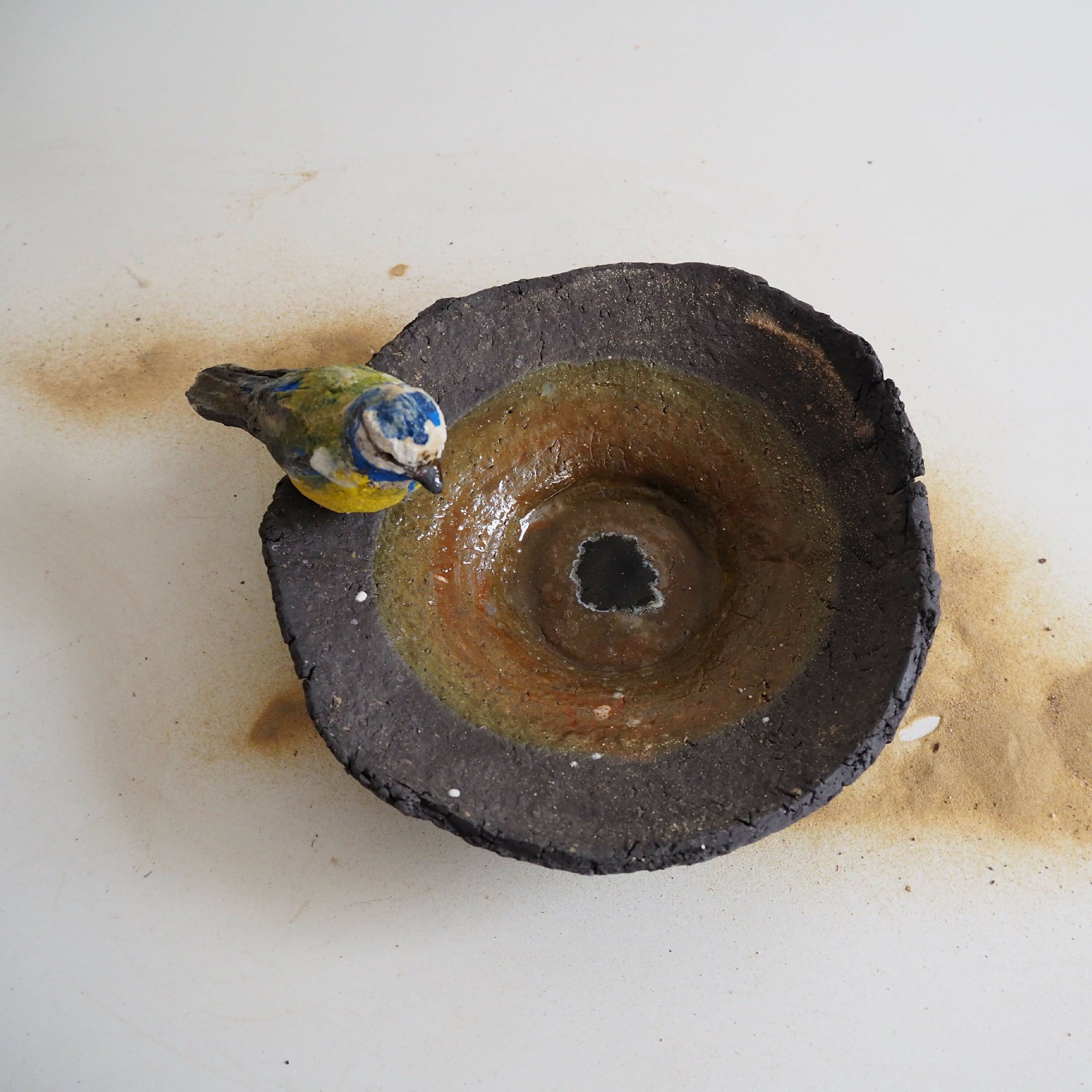 Coupelle à la mésange bleue (Grès) image 4