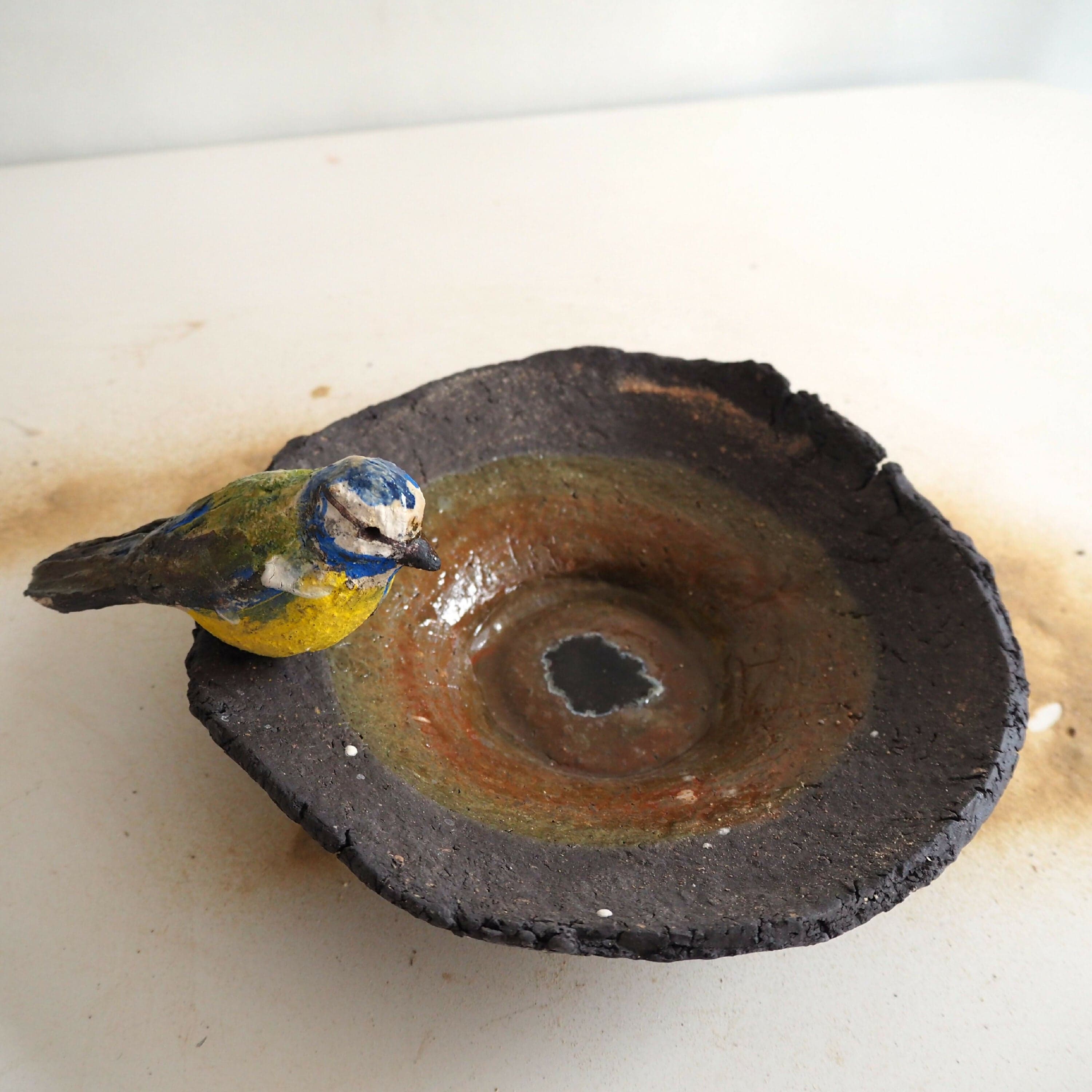 Coupelle à la mésange bleue (Grès) image 5