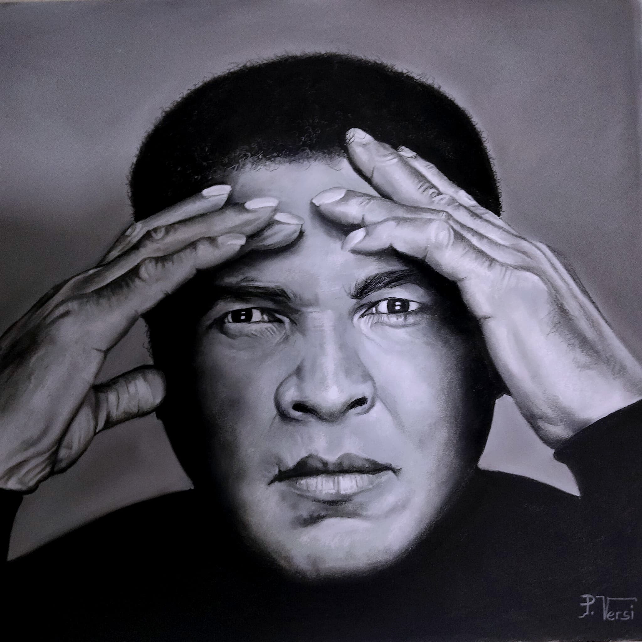 Portrait au pastel - L’âme du champion - Muhammad Ali image 1