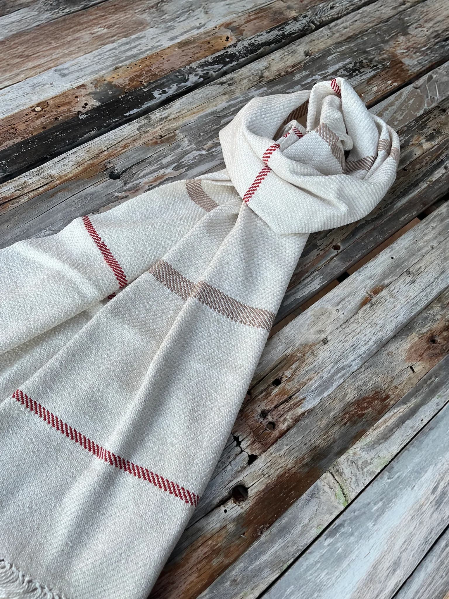 Étole tissée main, 100 % soie image 2