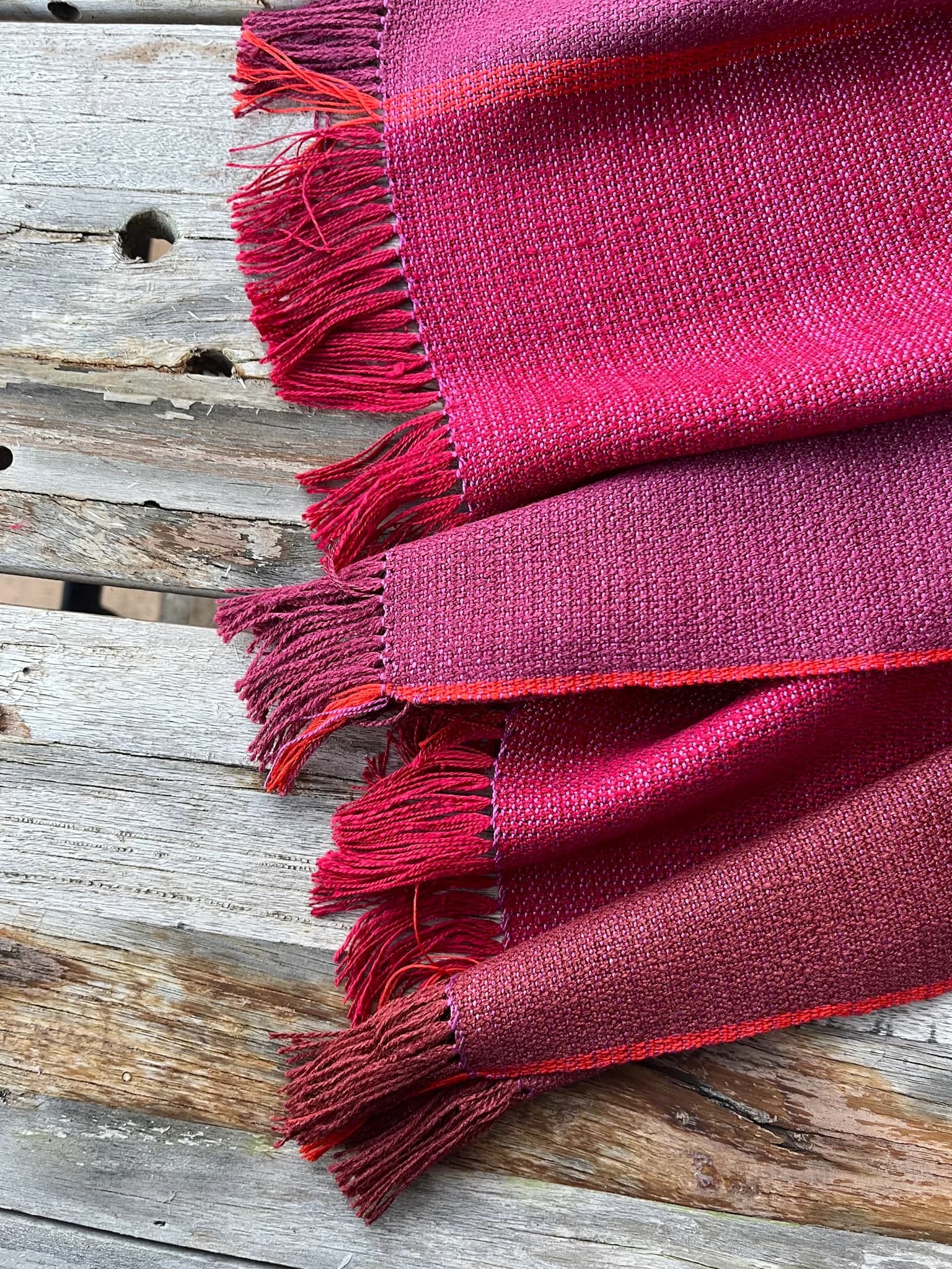 Étole tissée main, 100 % soie image 2