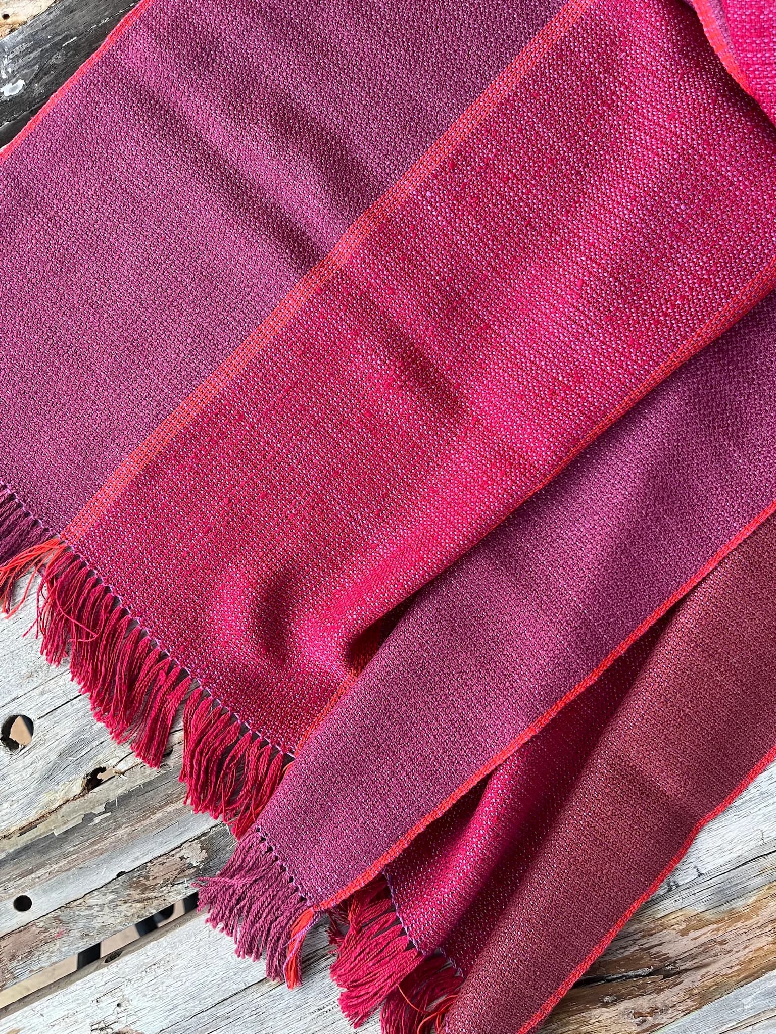 Étole tissée main, 100 % soie image 4