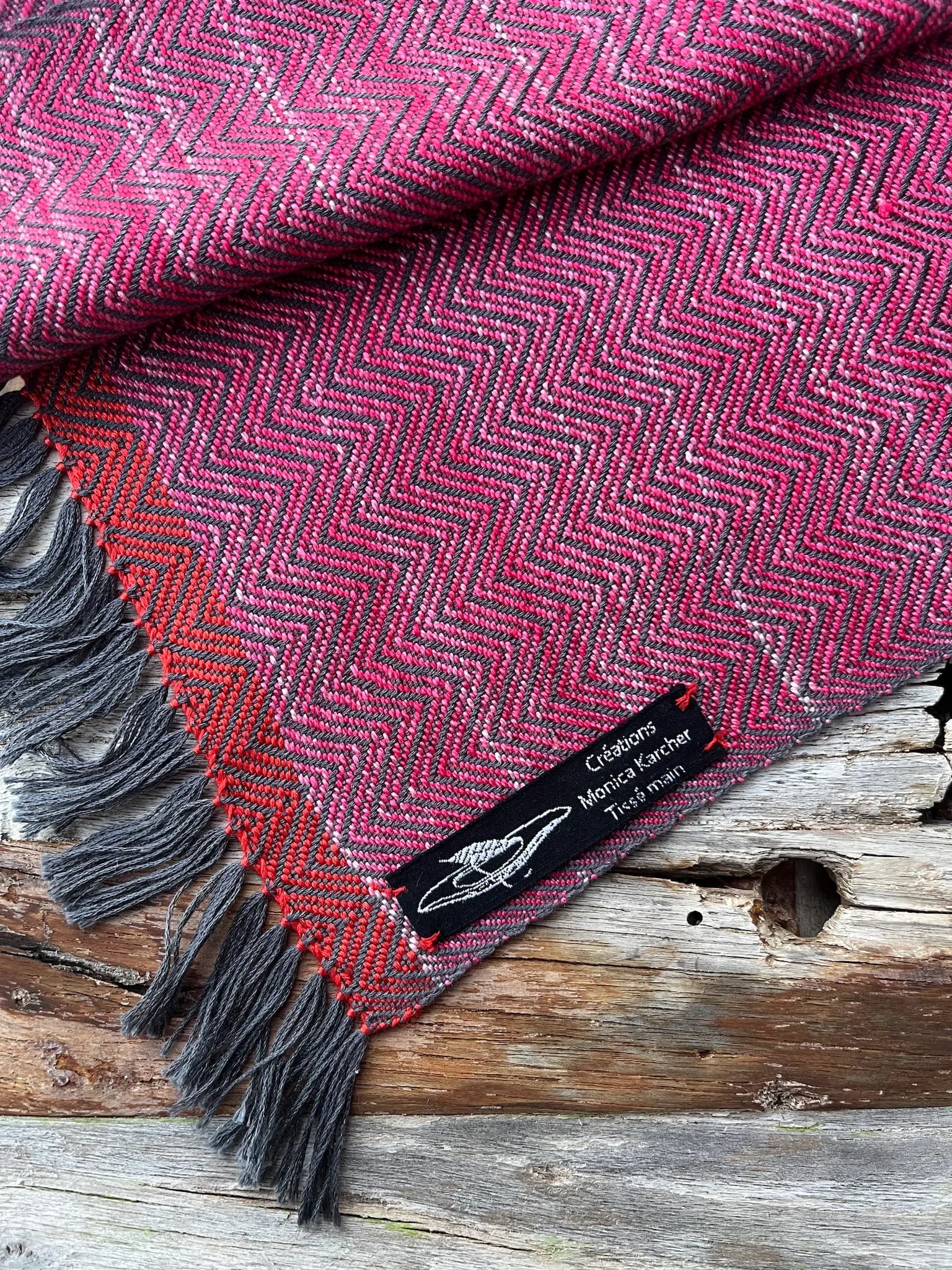 Étole tissée main, 100 % soie image 2