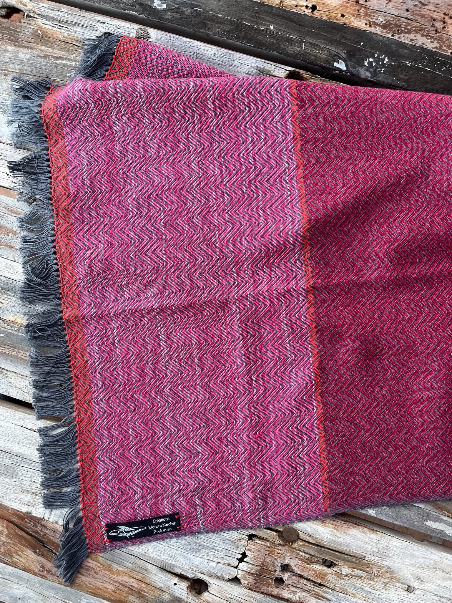 Étole tissée main, 100 % soie image 4