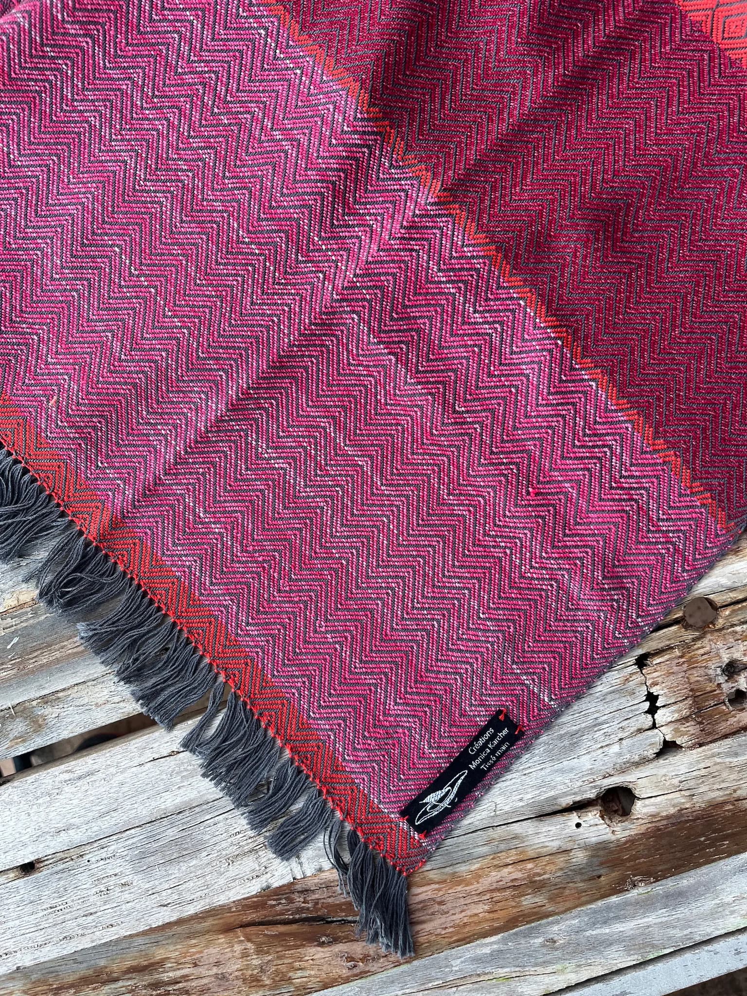 Étole tissée main, 100 % soie image 5