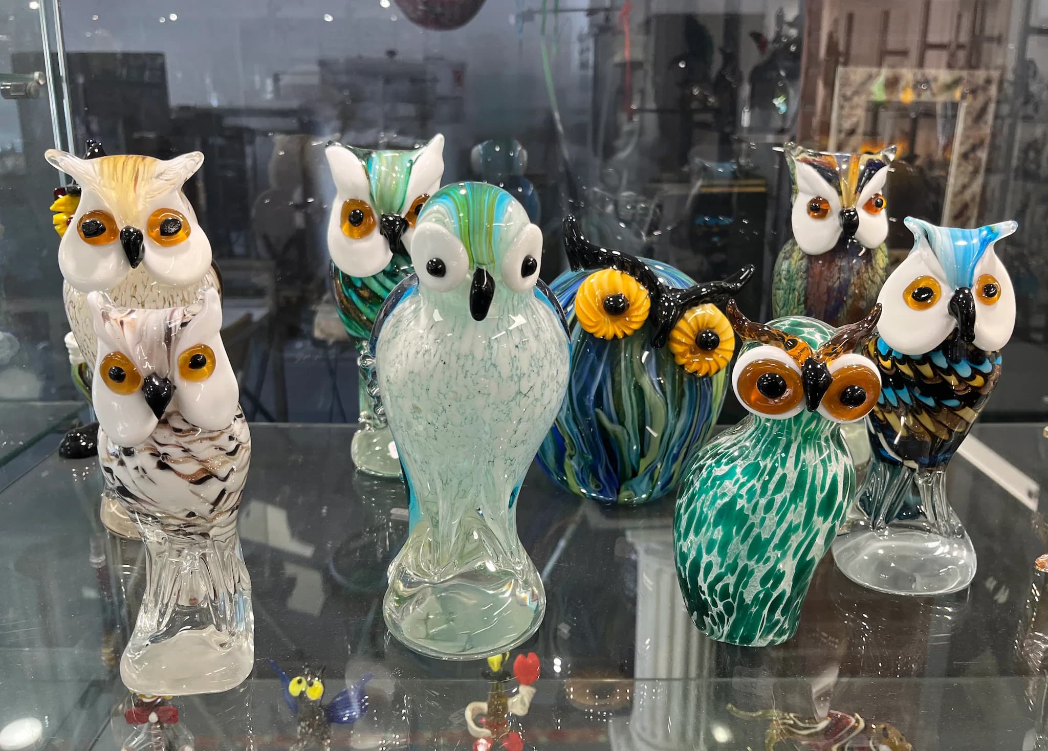 Hibou ou chouette en verre soufflé image 2