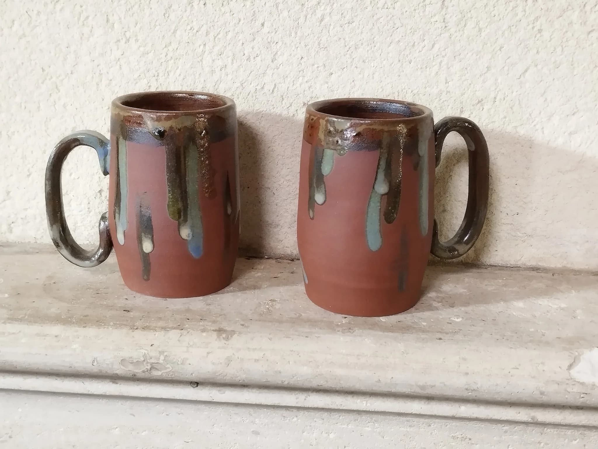 Tasse à café avec anse sculpté image 3