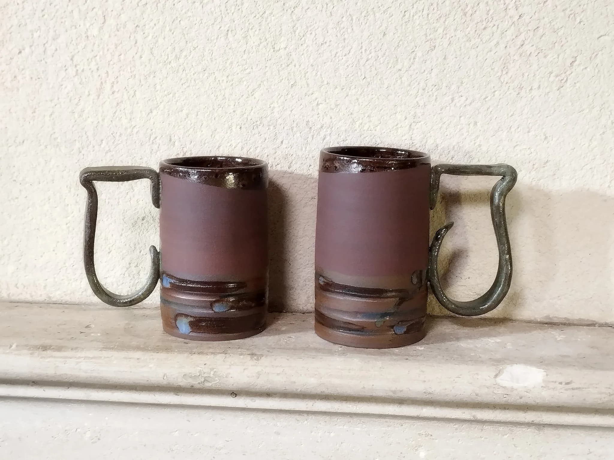 Tasse à café avec anse sculpté image 4