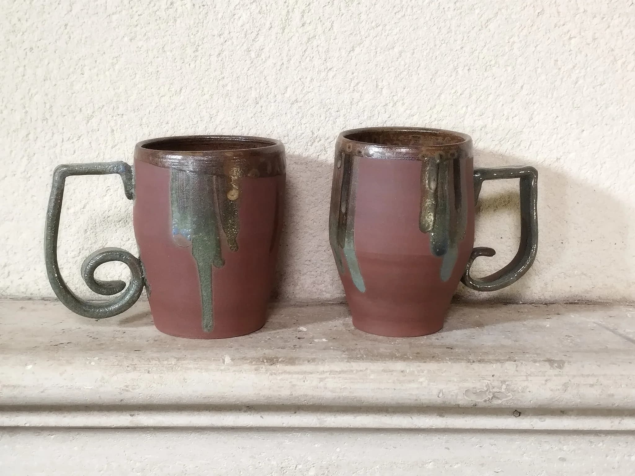 Tasse à café avec anse sculpté image 5